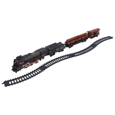 China Slot Toy Plastic Children Gift Electric Railway Train Set Kids Toy Train Tracks with Light and Sound for sale