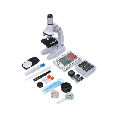 China FLASHING Kids Microscope 1200X Zoom Biological Microscope Kit Scientific Instruments Educational Toy for Child for sale