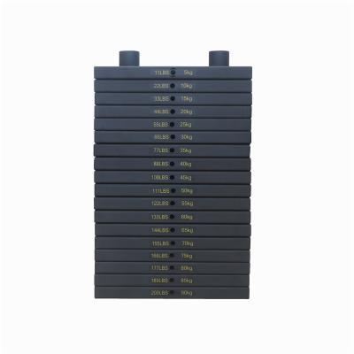 China Fitness Center Weight Stack Dishes for Gym Fitness, Rectangular Steel Weight Stack for sale