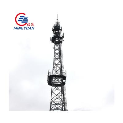 China Steel Galvanized Telecom Tower GSM 5G Steel Telecom Antenna Pole for sale