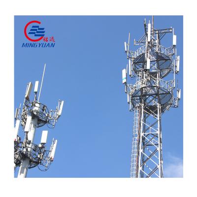 China GSM 3 Legs Steel Pole Tower Telecommunication Steel Tubular Tower Antenna MV Tower for sale