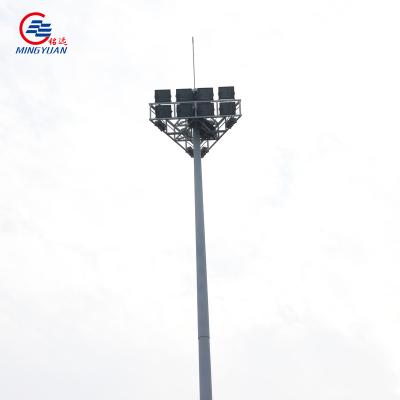 China Polygonal Stadium 30m High Mast Lighting Pole For Parking for sale