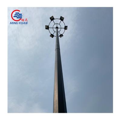 China Handsome Square High Mast Light Pole With Hot Dip Galvanized And Powder Coated for sale