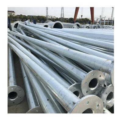 China Steel 35 and 45 meters galvanized high mast poles to support 2000W flood lights for sale