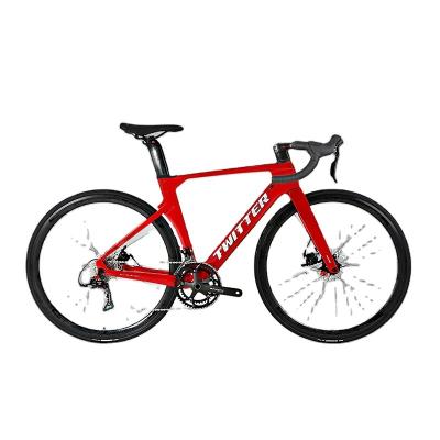 China Carbon Fiber Zhute R10 All Carbon Fiber Barrel Axle Disc Brake Road Car 22 Variable Speed ​​Hidden Breaking Wind Racing Bicycle for sale