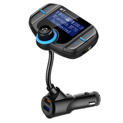 China Best Big Display 1.65 FM Transmitter Car Stereo MP3 Player Dual USB Car Charging Charger for sale