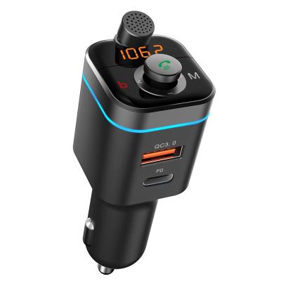 China Five-way Button Directional Hands-free Car Charging USB FM Transmitter Car MP3 Player Car Charging Charger for sale