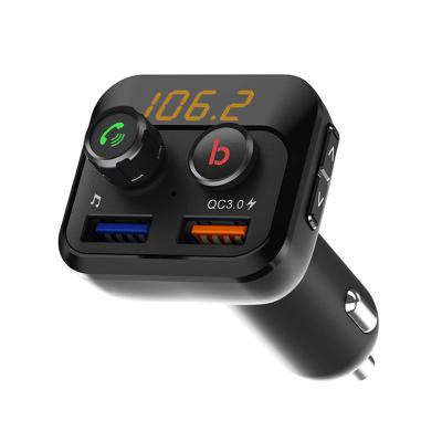 China Stereo with TF card to listen songs fm transmitter car mp3 player QC3.0 fast charging car charger for sale