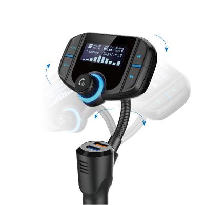 China New dual function stereo siri car charger fm transmitter car auxiliary charging mp3 player SUB for sale