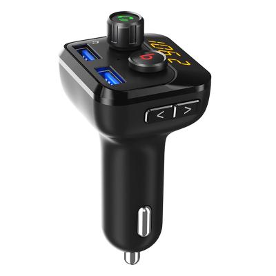 China Handsfree car kit fm transmitter car mp3 player usb charger 5V 2.1A QC3.0 fast charging car stereo accessories for sale