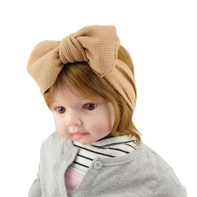 China Soft High Quality Winter Knitted Toddler Printed Headband Knot Headband Baby Top Headband for sale