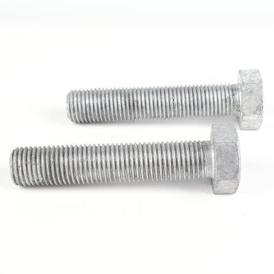 China Stainless steel dacromet din931 933 ANSI b18.2.1 m42*370 unf grade 8.8 lengthen hex hex head bolts for sale