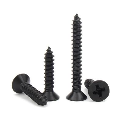 China C1022a 450pcs Flat Set Flat Head Phillips Self Tapping Screw Black Drywall Screw For Wood Gypsum for sale