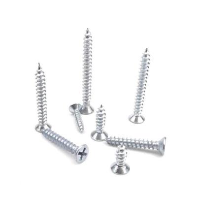 China Stainless Steel 4.2x32 Flat Yellow Galvanized Metal Self Tapping Drilling Screws For Long Wood Screw for sale