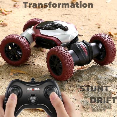 China Follow Me Toys Electric Cars Double Side Twisted RC Car 28cm Transformation Light Stunt Drift Off Road RC Monster Truck Gifts For Boys for sale