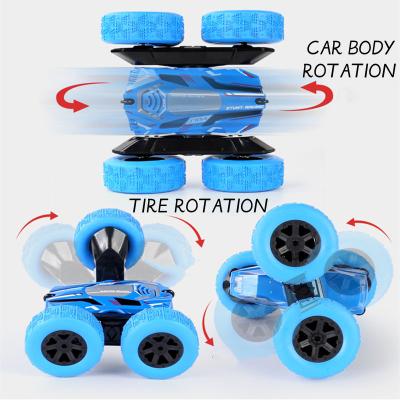 China 2022 New Auto Return Stunt Car Toy 4wd Remote Control Double Sided Music Lights Rc Radio Control Rotating Drift High Speed ​​Toys for sale