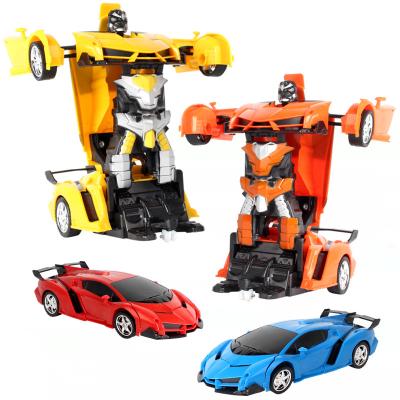 China Deformation Deformation Robot Car 1/18 Scale Mode Transform RC Car Remote Control Toy For Kids for sale