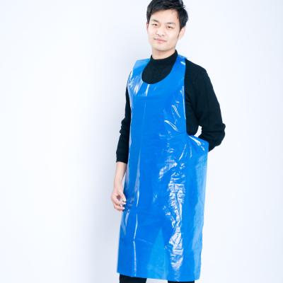 China Factory Price Blue Disposable Plastic Cleaning Apron Sleeves for sale