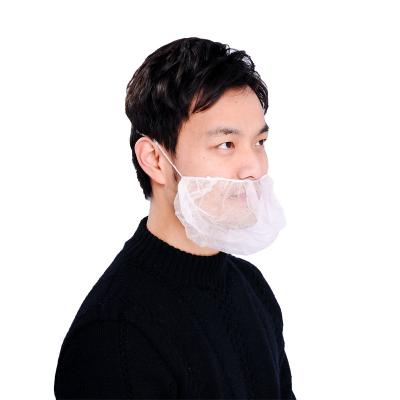 China Hygiene Customized White Disposable Beard Cover For Food Industry for sale