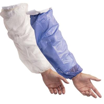 China Waterproof Food Processing Plastic PVC Working Protective Oil Proof Chemicals Resistant Sleeve Cover for sale