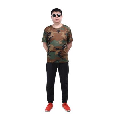 China Custom Military Camouflage Quick Dry Tactical T-shirt Mesh Combat Viable Outdoor Short Sleeve for sale