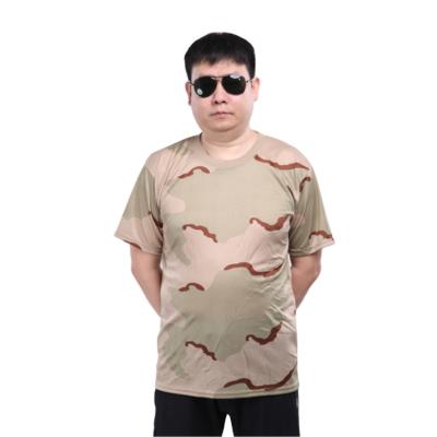 China Viable Military Camouflage T-shirt Tactical Mens Outdoor Quick Dry Mesh Combat Shirt Training Clothing Short Sleeve for sale