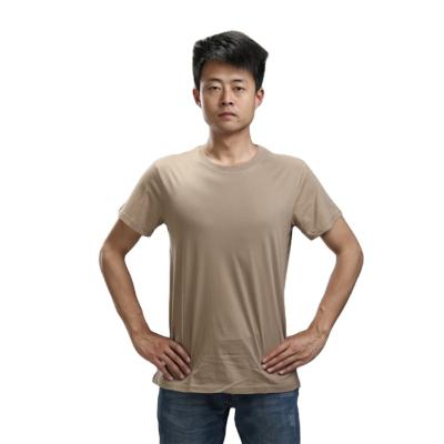 China New Design Men's Anti-pilling Plain Military Durable Cotton 100% Army T-Shirt for sale