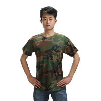 China Cotton Camouflage Anti-pilling Printed Camouflage Mens T-shirts Mens Half Sleeve T-Shirts for sale