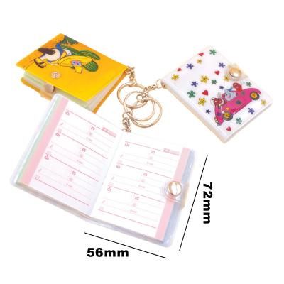 China Plastic Custom PVC Coating Notebook Key Chain Phonebook Key Chain Mini Portable Keepsake Gift Give Away for sale