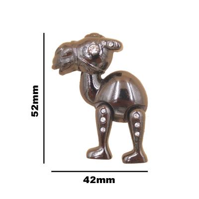 China Camel animal custom half movable metal magnet figure fridge magnet gift toy key chain for souvenir for sale