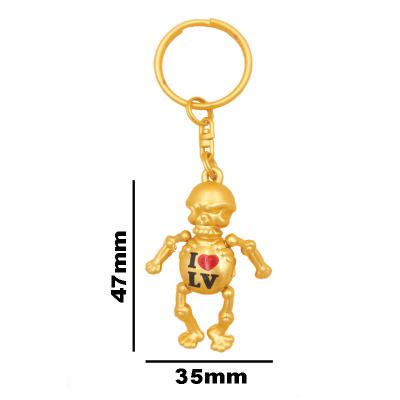 China Custom Movable Metal Fake Key Chain Animals Key Chain Mobile Souvenir Gifts Give Away for sale