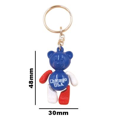 China Wholesale Metal Bear Key Chain Small Mobile Custom Teddy Bear Bear Key Chain Teddy Bear Bearing Bearing for sale