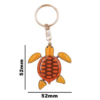 China Wholesale Metal Tortoise Key Chain Mobile Gift Toy Movable Custom Keychain For Souvenir for sale