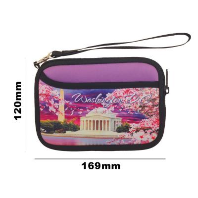 China Custom Waterproof Neoprene Camera Bag Cell Phone Bag Rectangular Camera Supplies Small Purse Souvenir Gift Give Away for sale