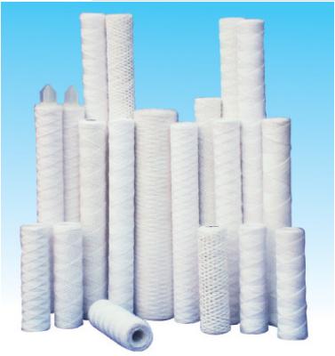 China Industrial water cartridge string wound water filter cartridge/pp cotton filter for sale