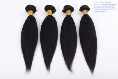 China o cabelo do preço de fábrica tece para o weave perverso brasileiro do cabelo 6a reto das mulheres negras à venda