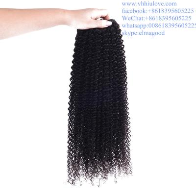 China el pelo del precio de fábrica teje para las mujeres negras, armadura rizada brasileña del pelo rizado 6a en venta