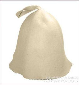 China Eco-friendly wool felt sauna hat for sale