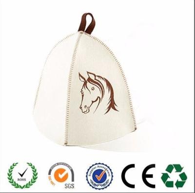 China Eco-Friendly Feature and wool felt Material Sauna hat for sale