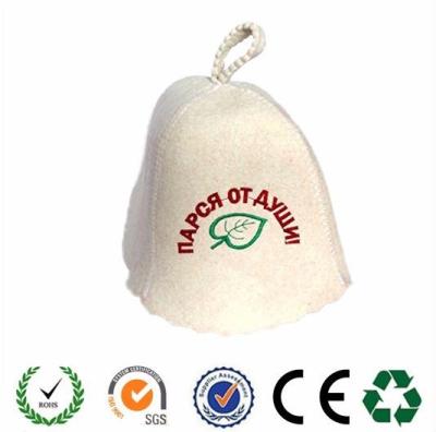 China Wool felt sauna hat to protect your head from overheating for sale