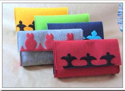 China factory price high quality lovely felt coin wallet/coin purse for sale