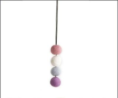 China china factory Colored Pure Genuine 100% Wool Felt Dryer Ball Nepal Felt Balls for sale