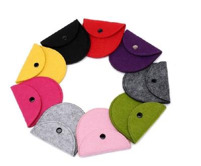 China high quality reasonable price promotional felt purse factory with various color for sale