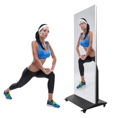 China A indoor single mirror digital signage can be used at home in the gym with an automatic switch for sale