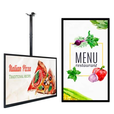 China Indoor Media Video Poster Display Hanging Adjustable Digital Signage Advertising Display for sale