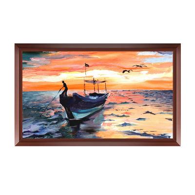 China Indoor Exhibit Display Wall Mounted Art Museum Photo Frame Corridor Video Picture Play Advertising Display for sale