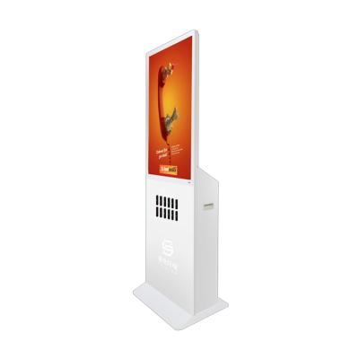 China Indoor shared cell phone charger, mobile power charging, stand-up digital signage floor-standing for sale