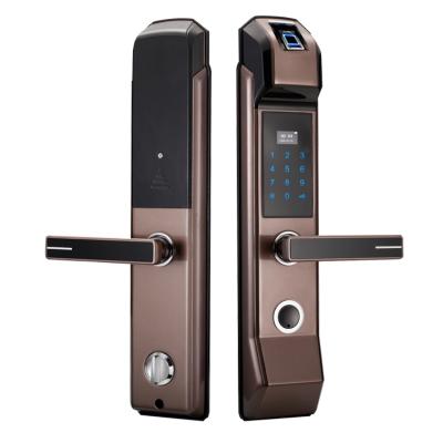 China Office Digital Fingerprint Keyless Biometric Door Lock For Wooden Steel Door With Alarm Function for sale