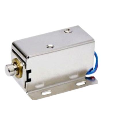 China Mini Electric Latch Solenoid Electric Cabinet Bolt Lock 55*39*28mm for sale