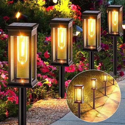 China Garden factory price led solar powered lights outdoor street lamps Ground mounted  Atmosphere light lantern   Landscape  lawn lamp for sale